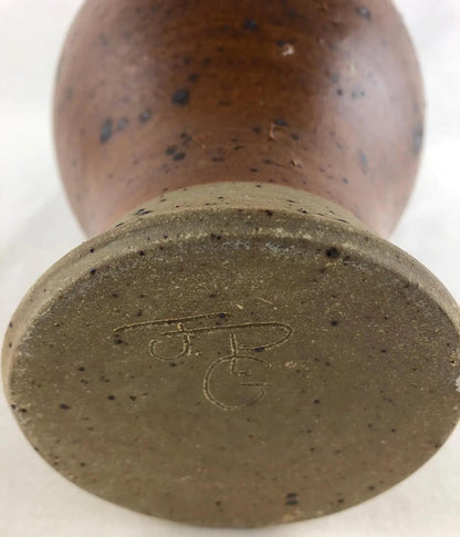 French Midcentury Ceramic Vase Signed JGP, Attrib. to Max & Dominique Picard — detail 2