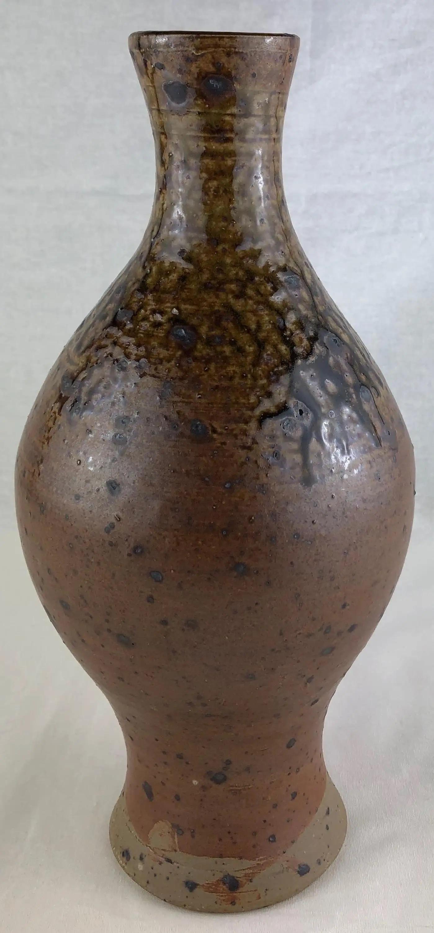 French Midcentury Ceramic Vase Signed JGP, Attrib. to Max & Dominique Picard — detail 4
