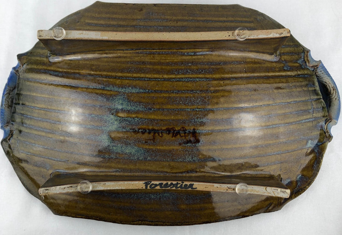 Stunning Midcentury Japanese Inspired French Decorative Object, Signed Forestier — detail 5