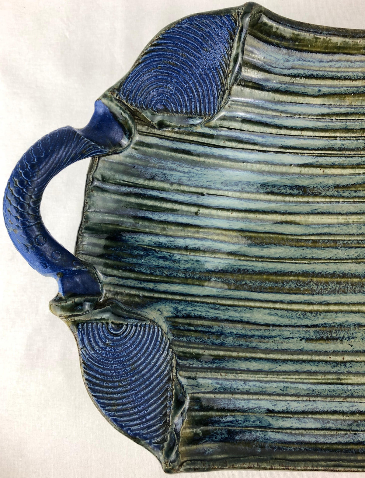 Stunning Midcentury Japanese Inspired French Decorative Object, Signed Forestier — detail 3