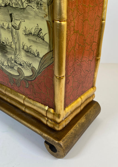 Japanese Cloisonne Lamp Mounted on Brass Base — detail 13