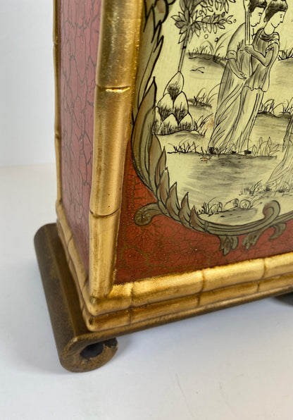 Japanese Cloisonne Lamp Mounted on Brass Base — detail 12