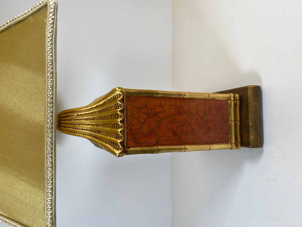 Japanese Cloisonne Lamp Mounted on Brass Base — detail 11