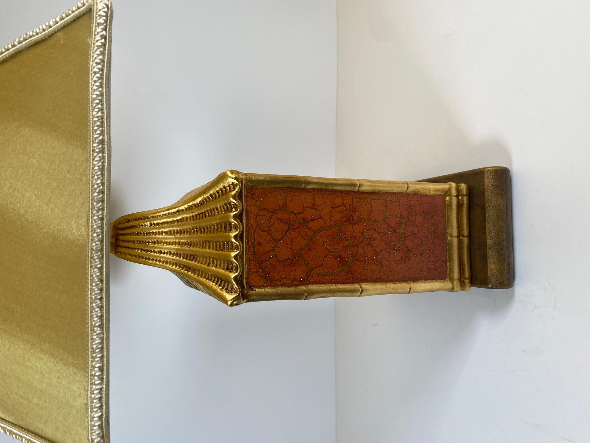 Japanese Cloisonne Lamp Mounted on Brass Base — detail 11