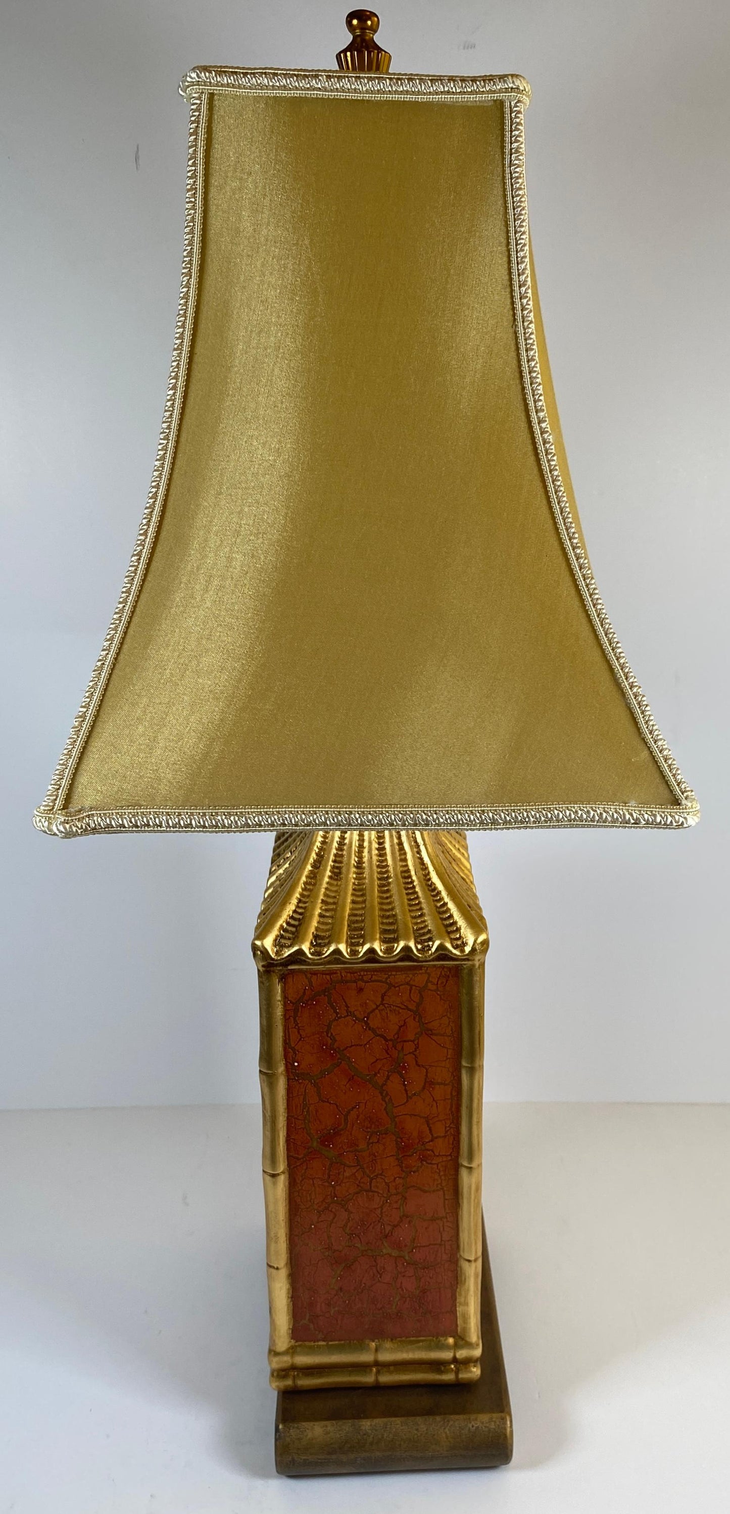 Japanese Cloisonne Lamp Mounted on Brass Base — detail 10