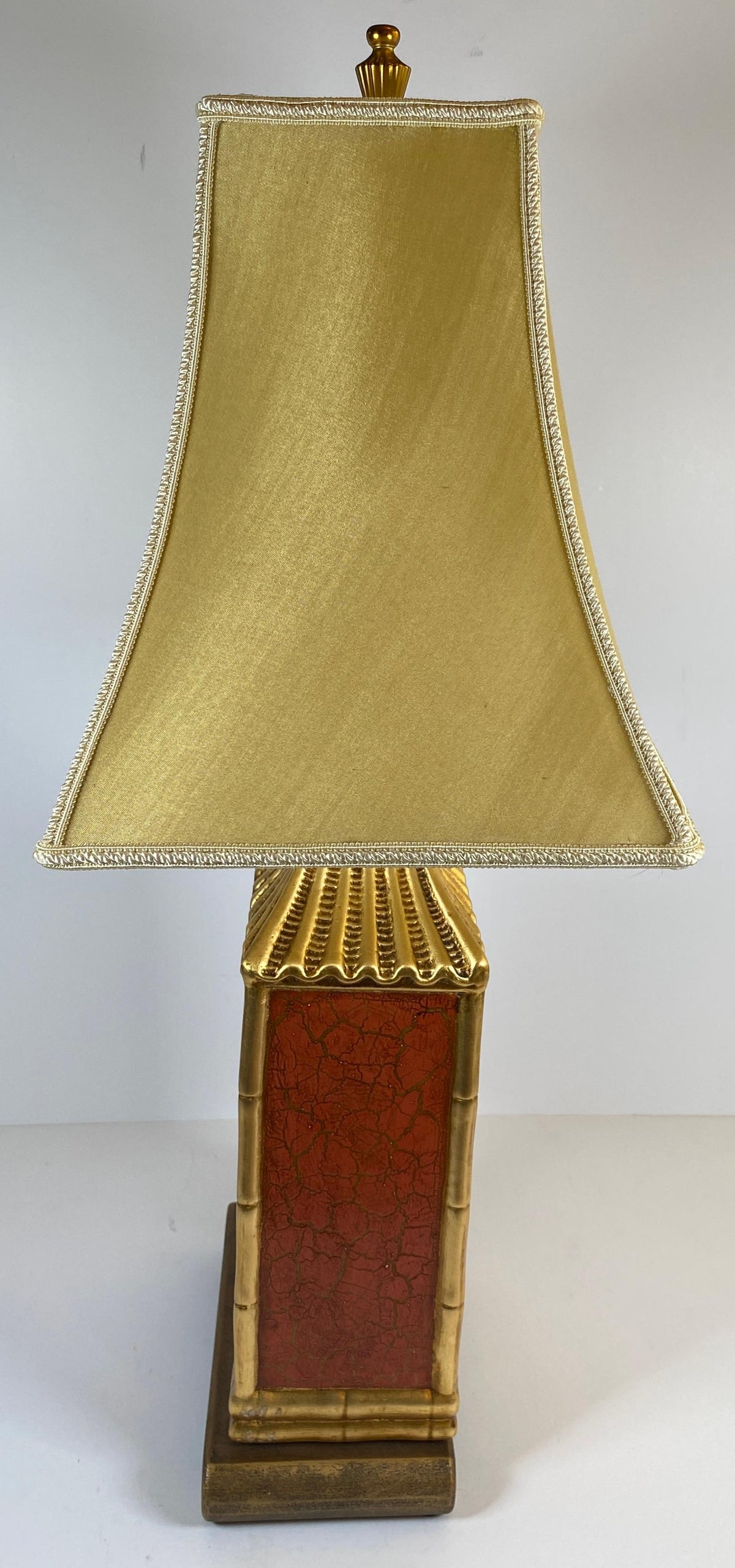Japanese Cloisonne Lamp Mounted on Brass Base — detail 6