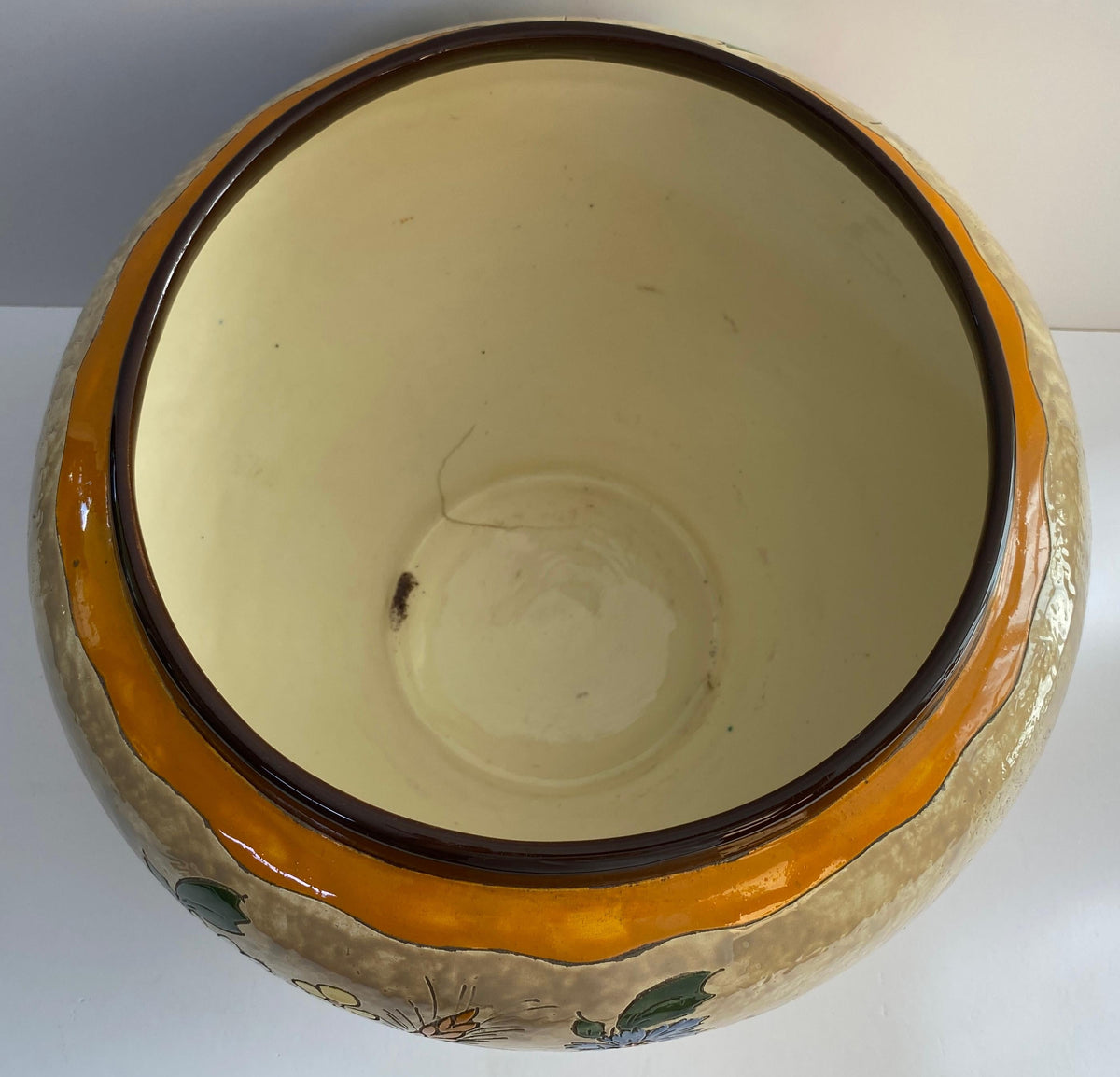 Antique Jerome Massier Planter Bowl, 11 Inch Diameter — detail 7