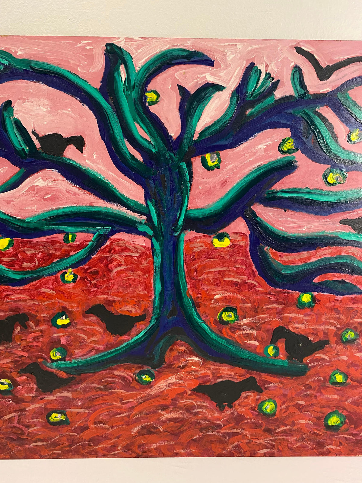 Jo Patch Oil on Board Painting — detail 4