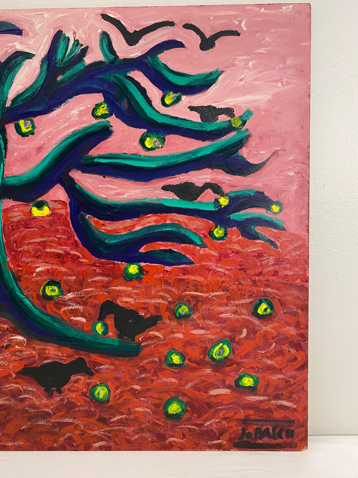 Jo Patch Oil on Board Painting — detail 5