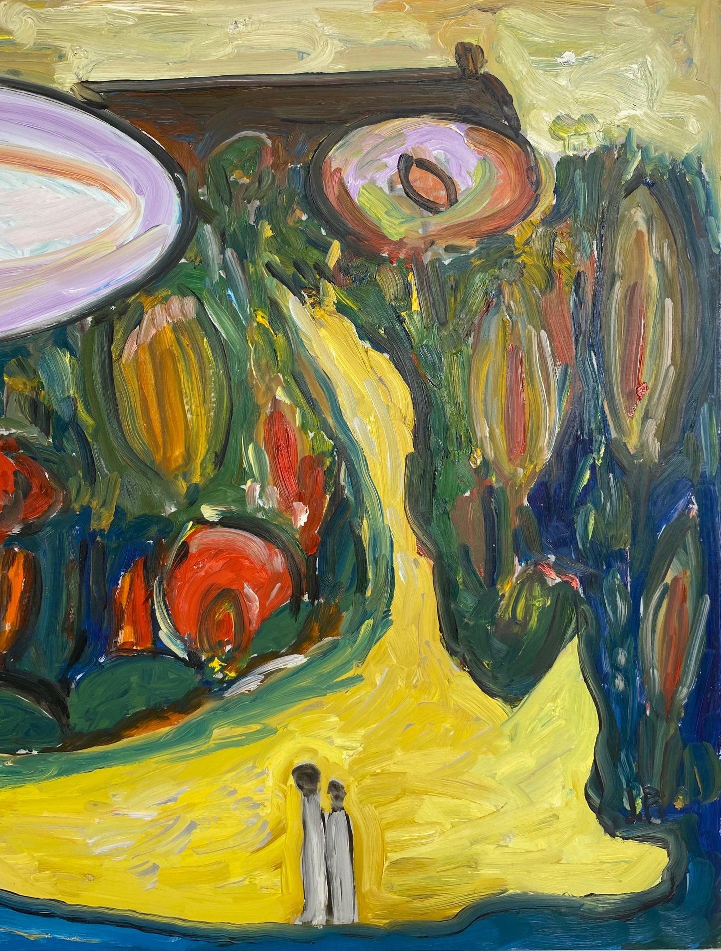 Jo Patch Oil on Board Painting — detail 3