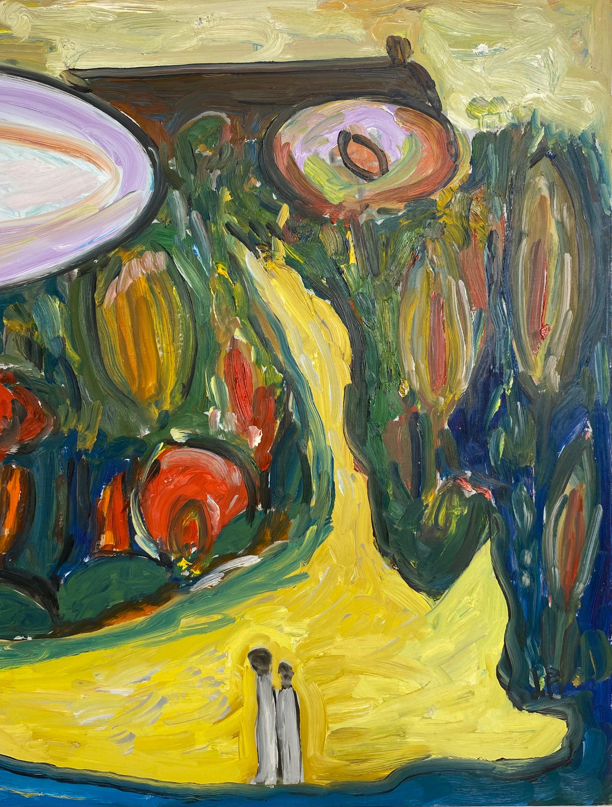 Jo Patch Oil on Board Painting — detail 3