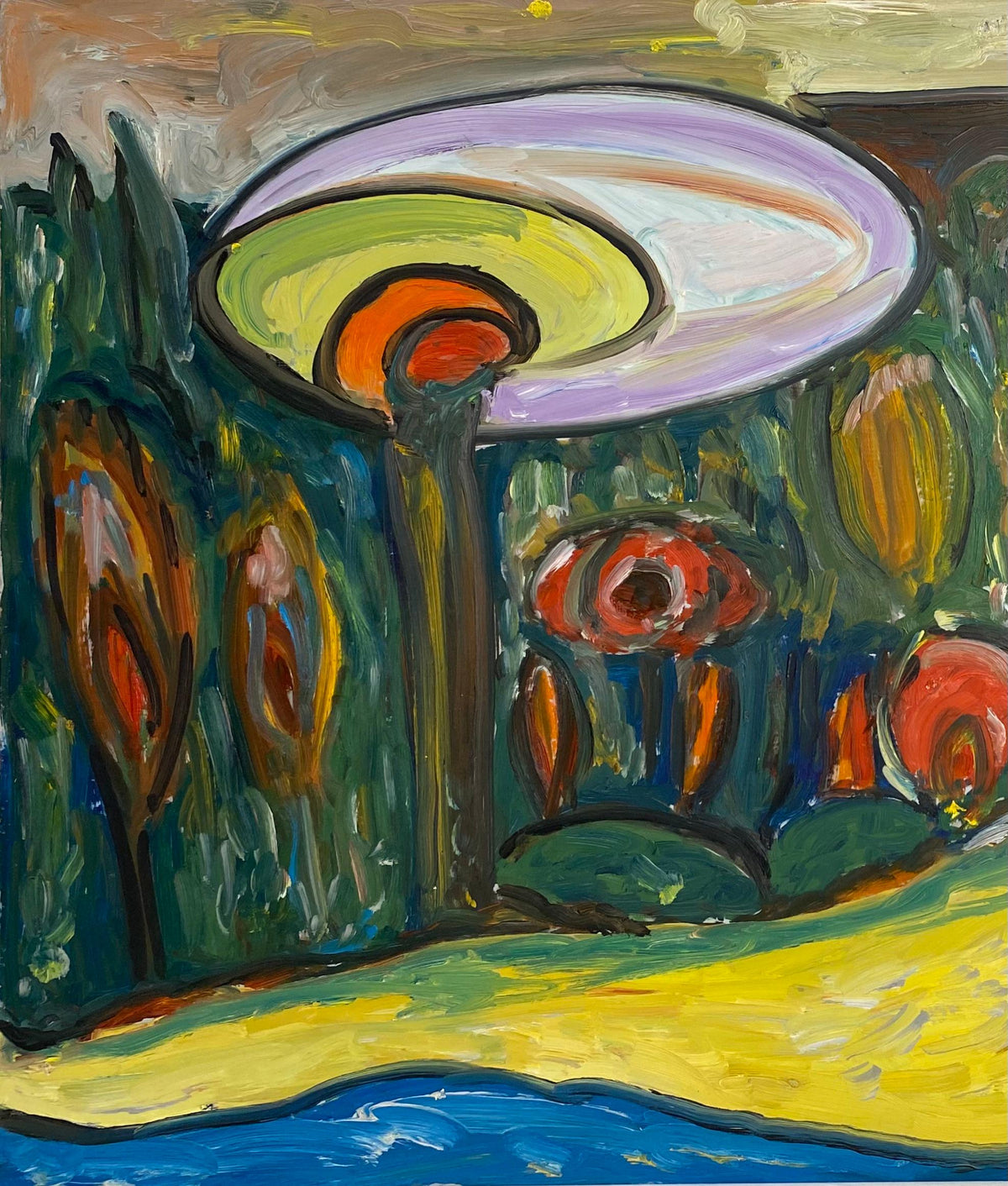 Jo Patch Oil on Board Painting — detail 4