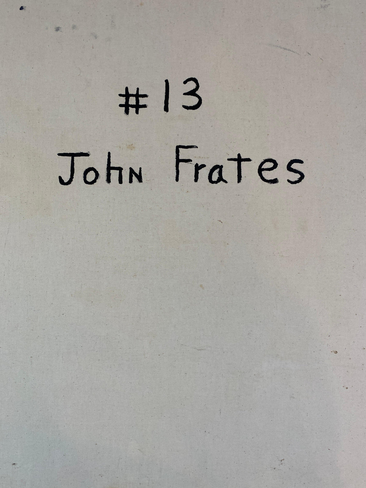 Large Abstract Expressionist Painting by John Frates, Florida, Blue Yellow Red — detail 3