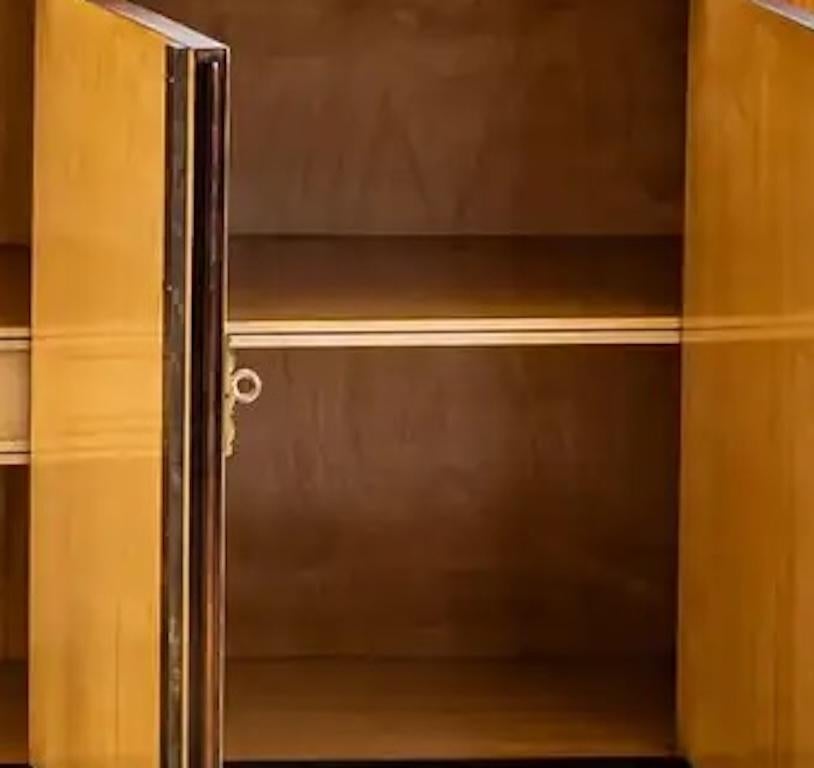 Large Jules Leleu French Art Deco 5-Door Buffet — detail 3