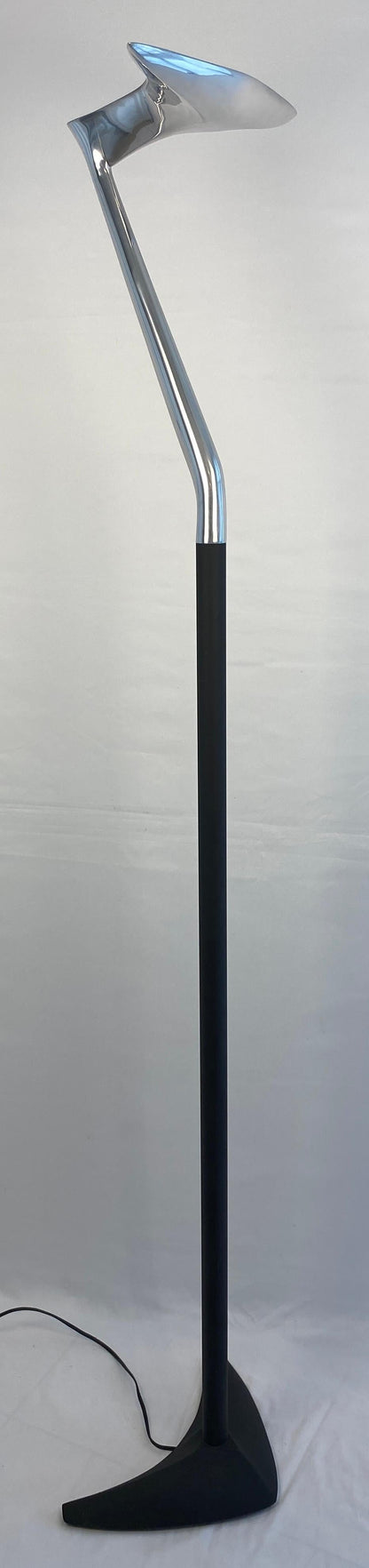 Modern French Polished Chrome Floor Lamp by LG, Paris France — detail 9