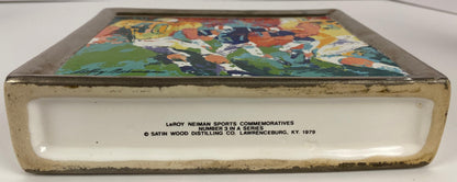 Collection 3 Porcelain Decanters LeRoy Neiman Decorative Sports Memorabilia — detail 2