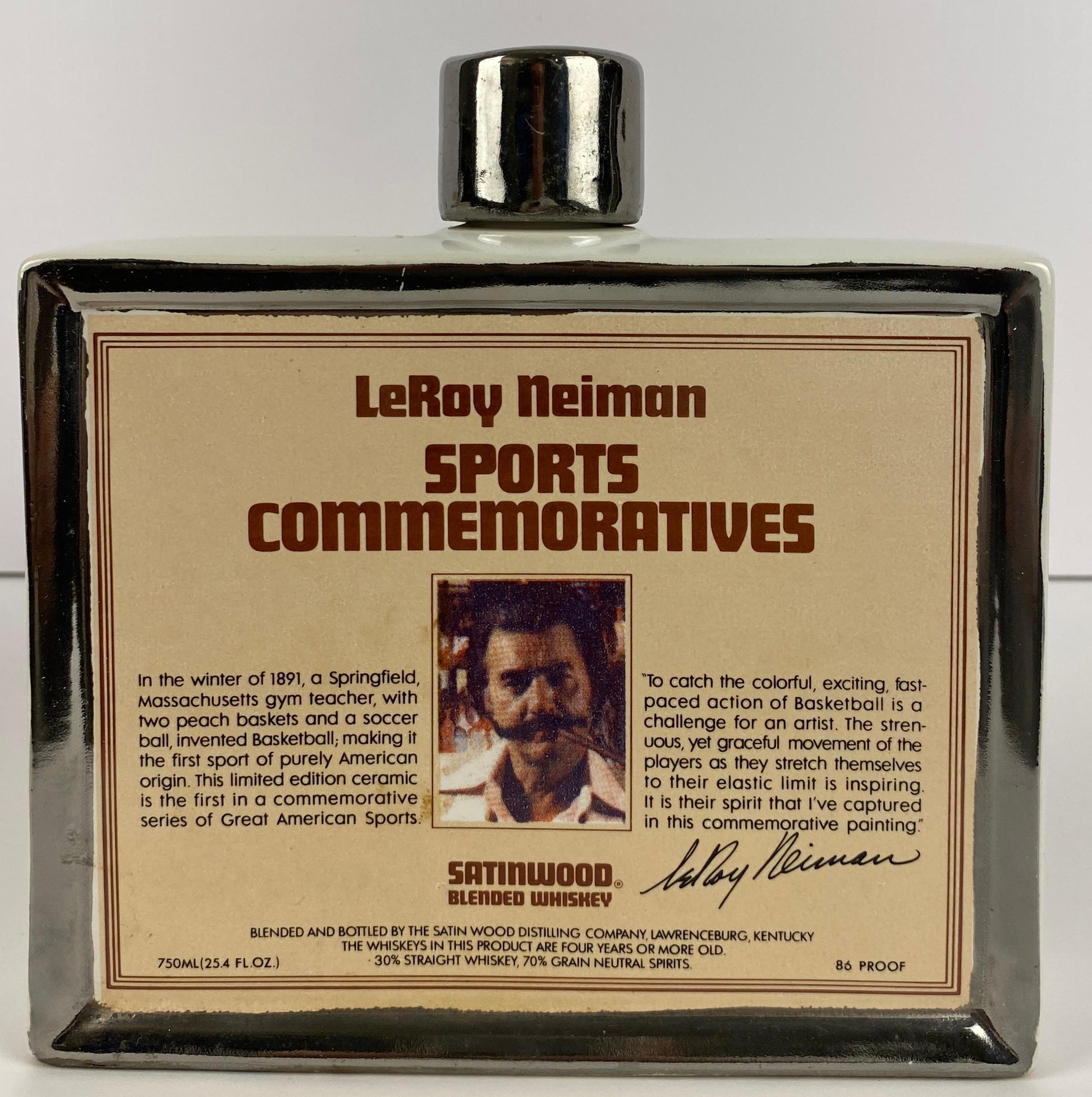 Collection 3 Porcelain Decanters LeRoy Neiman Decorative Sports Memorabilia — detail 5