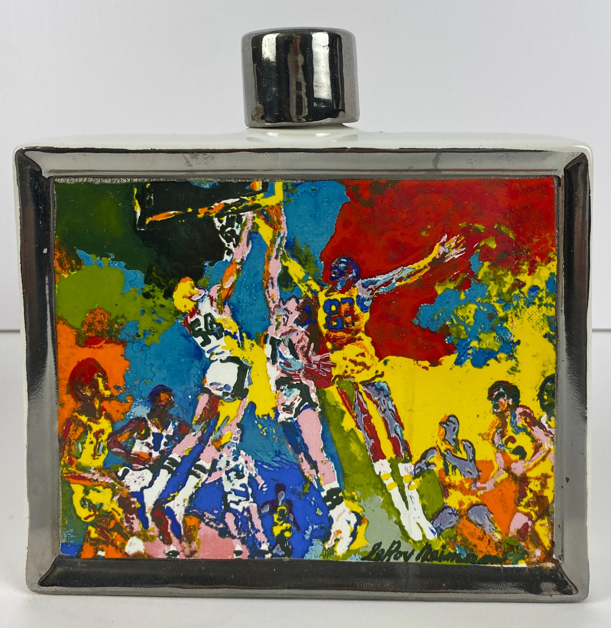 Collection 3 Porcelain Decanters LeRoy Neiman Decorative Sports Memorabilia — detail 6