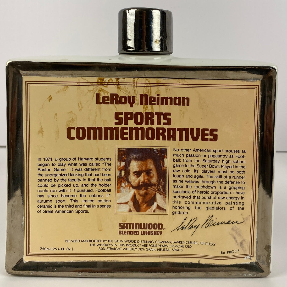 Collection 3 Porcelain Decanters LeRoy Neiman Decorative Sports Memorabilia — detail 7