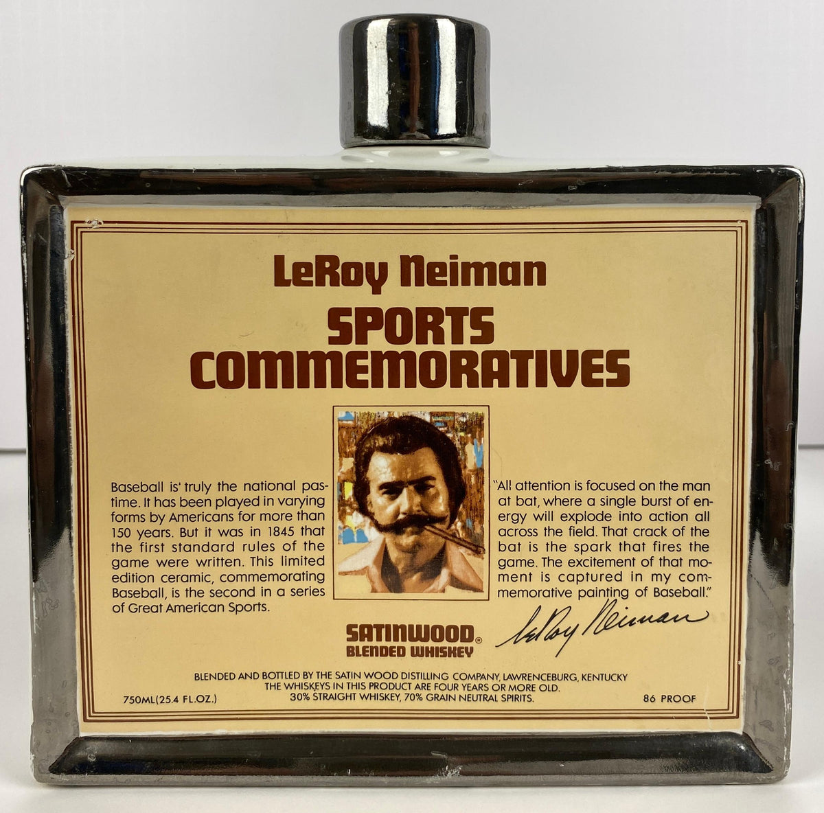 Collection 3 Porcelain Decanters LeRoy Neiman Decorative Sports Memorabilia — detail 9