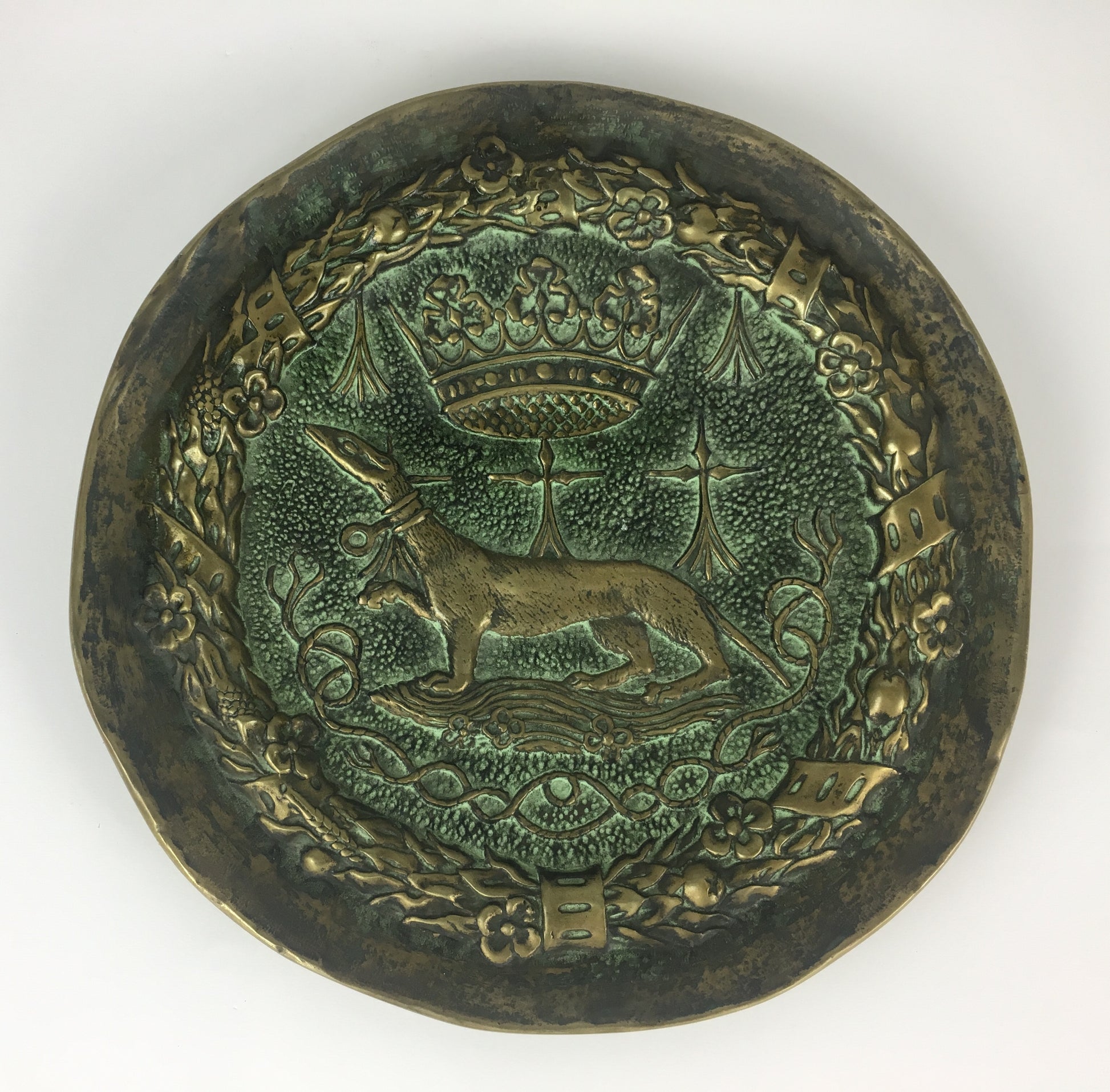 Max Le Verrier Large Art Deco Bronze Vide Poche or Decorative Dish