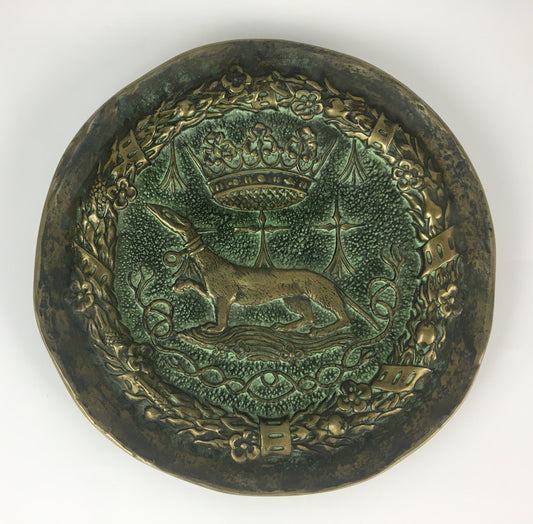 Max Le Verrier Large Art Deco Bronze Vide Poche or Decorative Dish