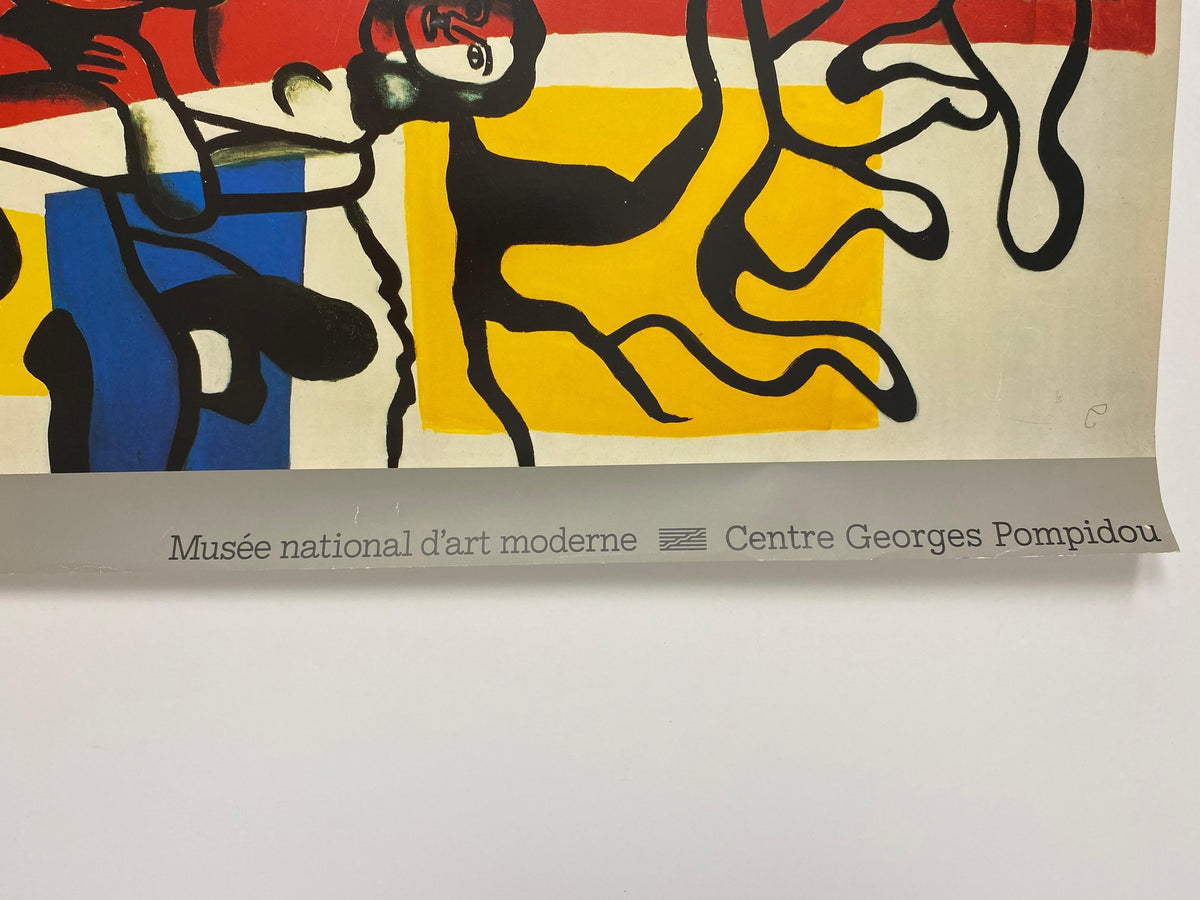 Original Fernand Leger Art Poster circa 1952-53 from Pompidou Center, Paris — detail 2