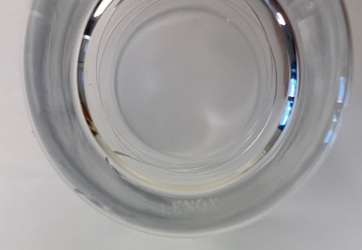 Set of 12 Cocktail Glasses by Lenox, Cut Crystal Liquor Barware — detail 4