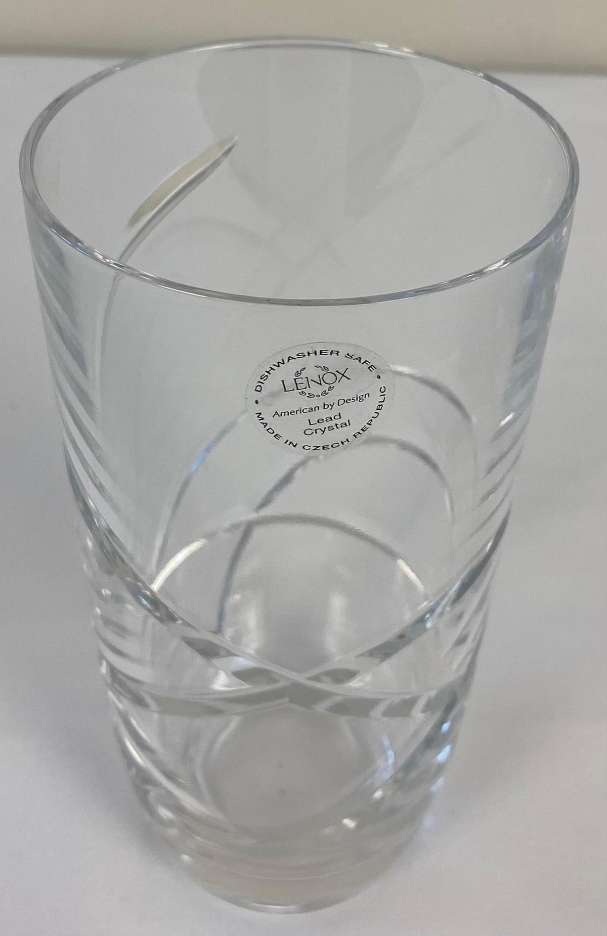 Set of 12 Cut Crystal Water Glasses by Lenox — detail 5