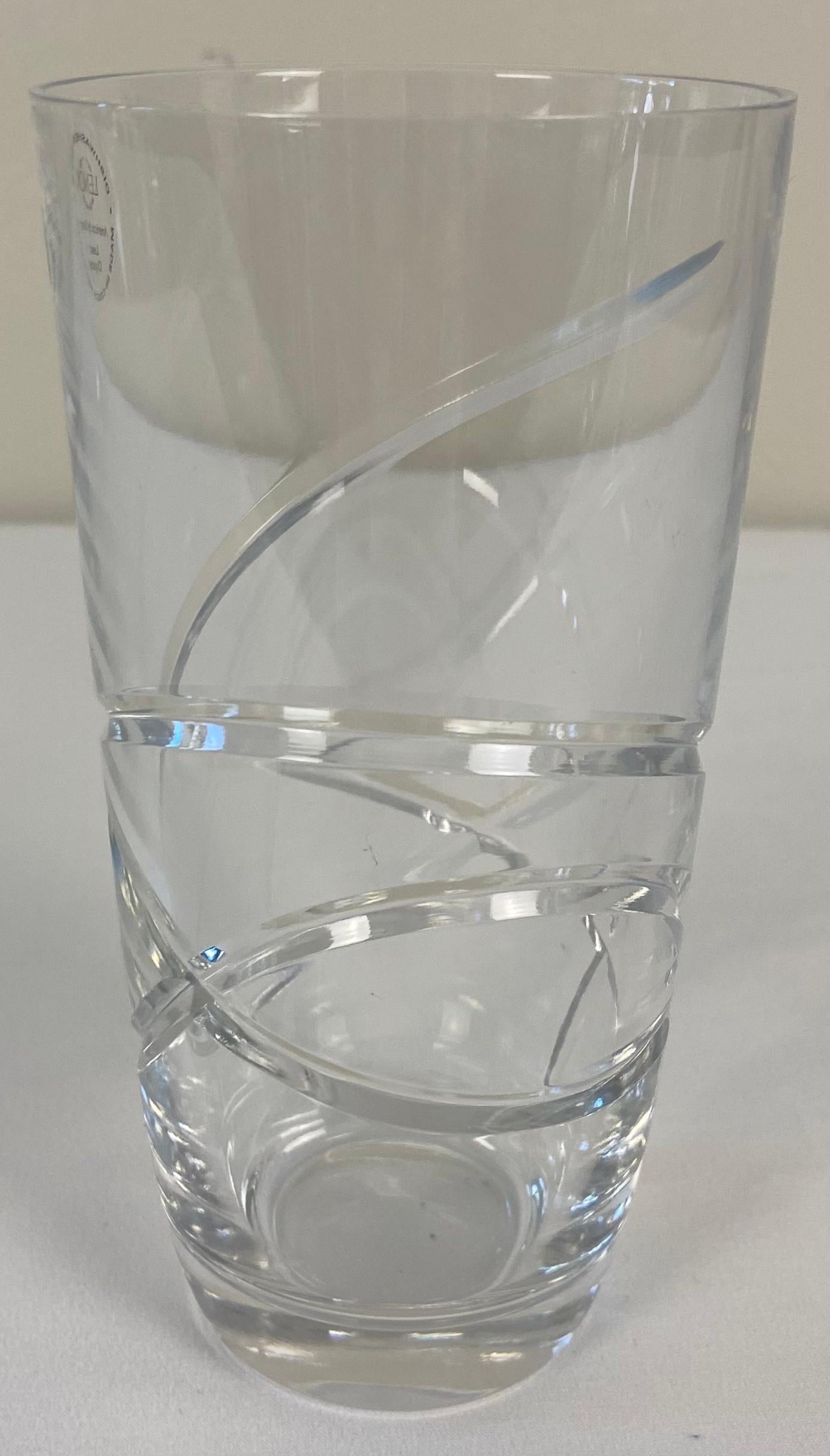 Set of 12 Cut Crystal Water Glasses by Lenox — detail 4