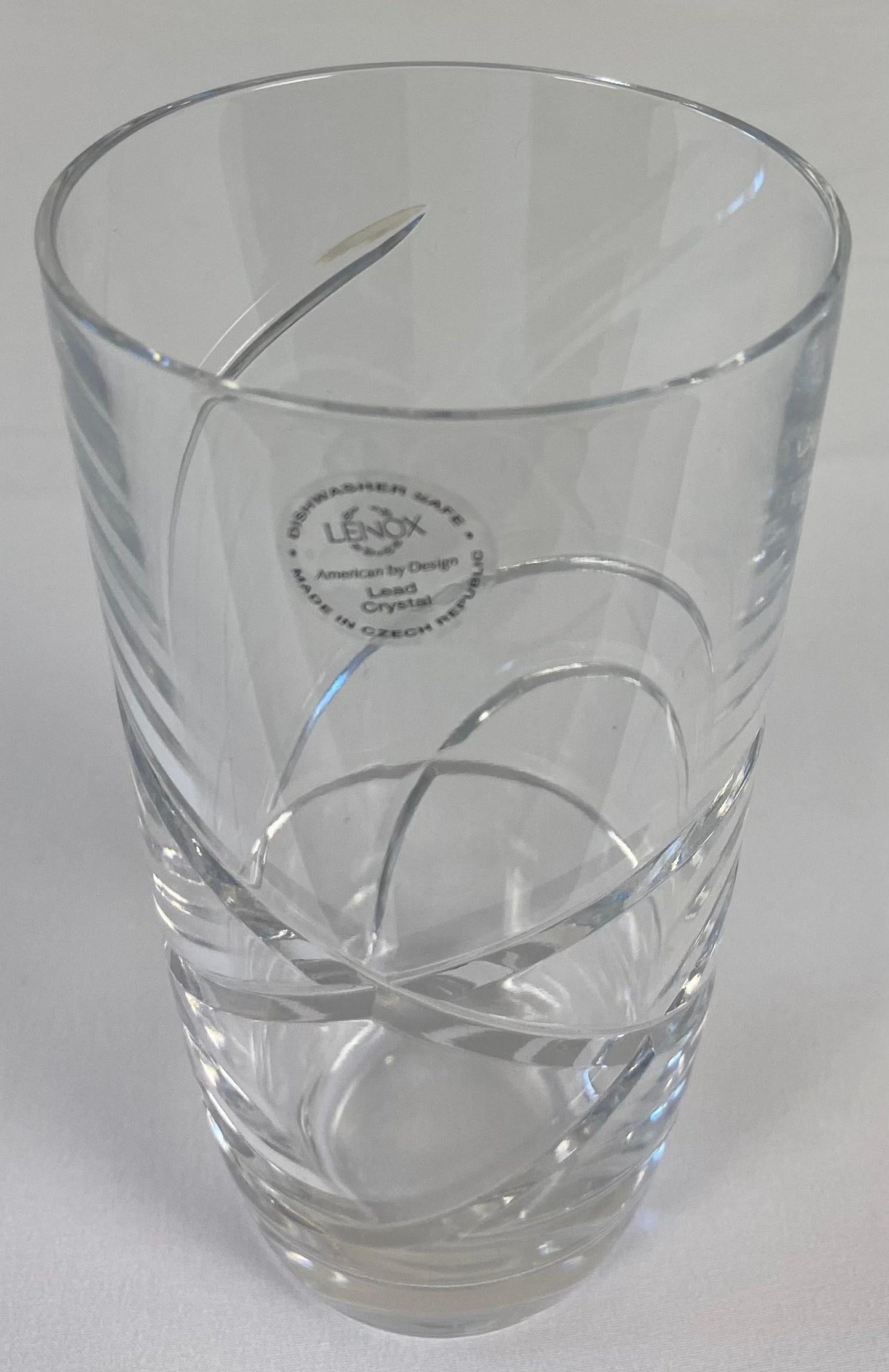 Set of 12 Cut Crystal Water Glasses by Lenox — detail 6