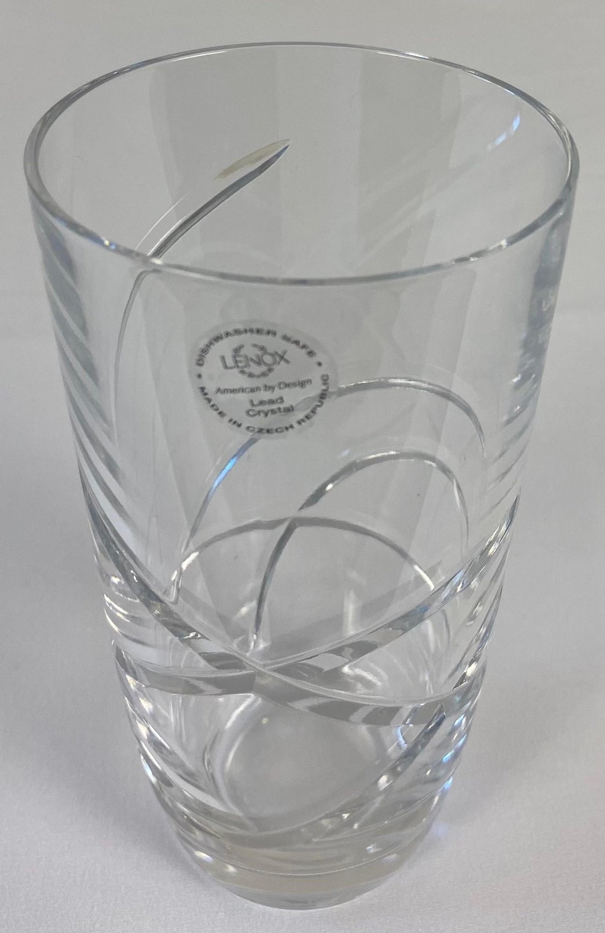 Set of 12 Cut Crystal Water Glasses by Lenox — detail 6