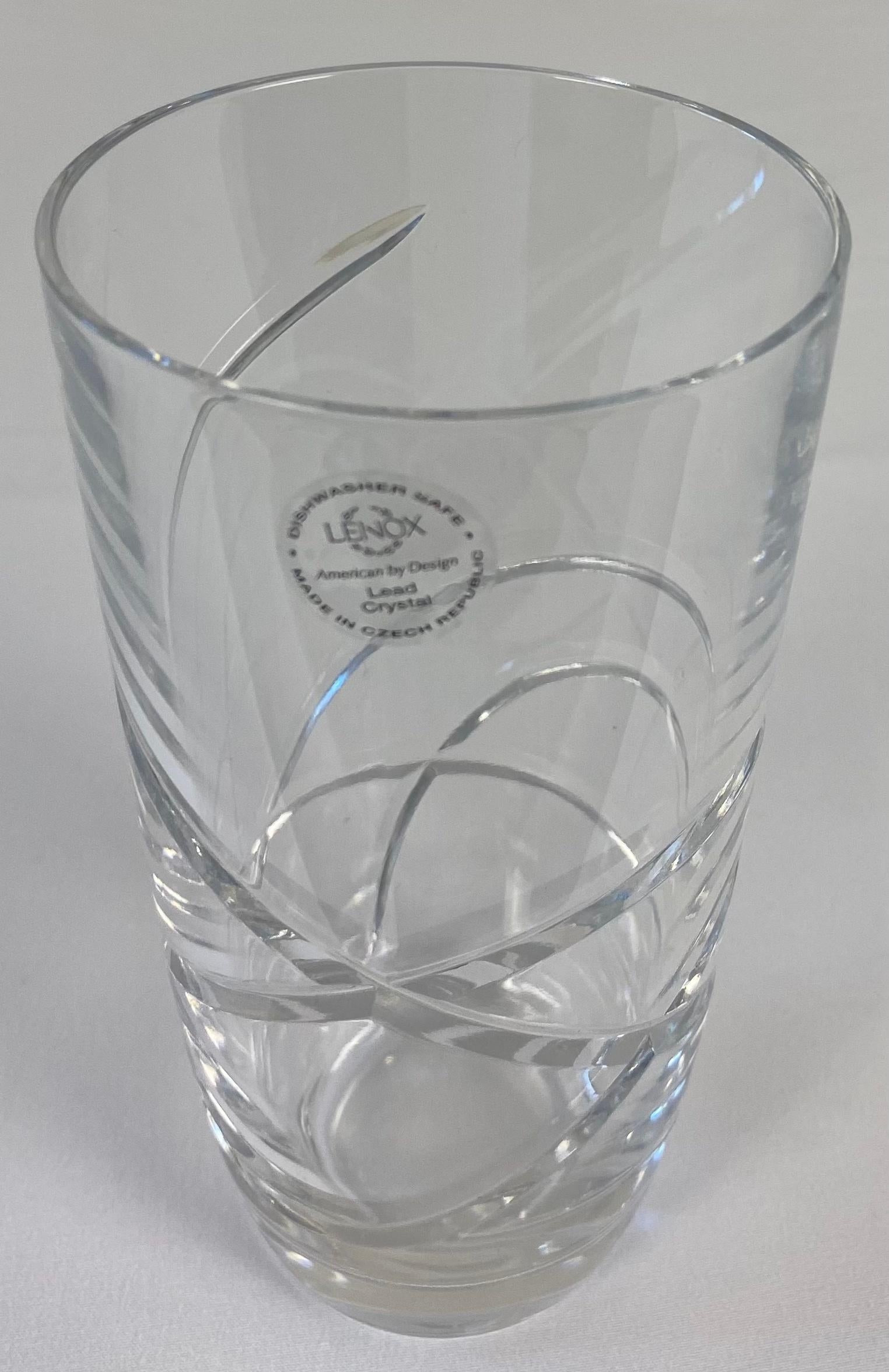Set of 12 Cut Crystal Water Glasses by Lenox — detail 6