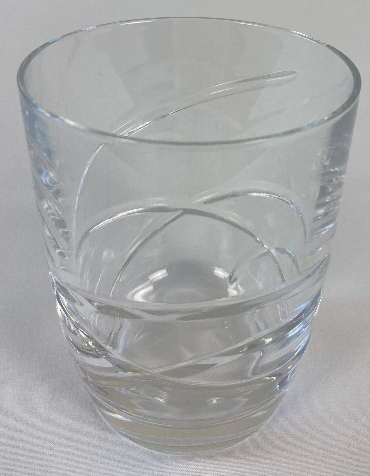 Set of 12 Cocktail Glasses by Lenox, Cut Crystal Liquor Barware — detail 3
