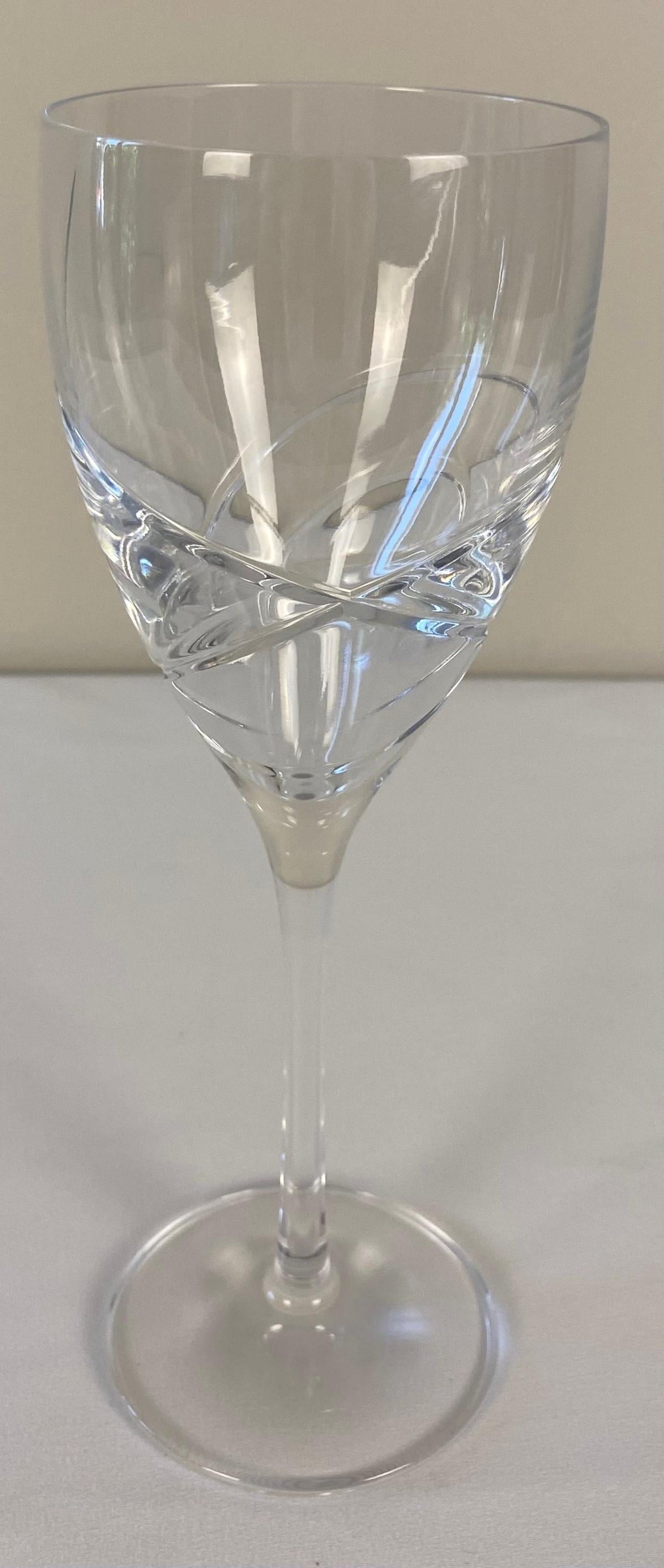 Set of 12 Cut Crystal Wine Glasses by Lenox — detail 4