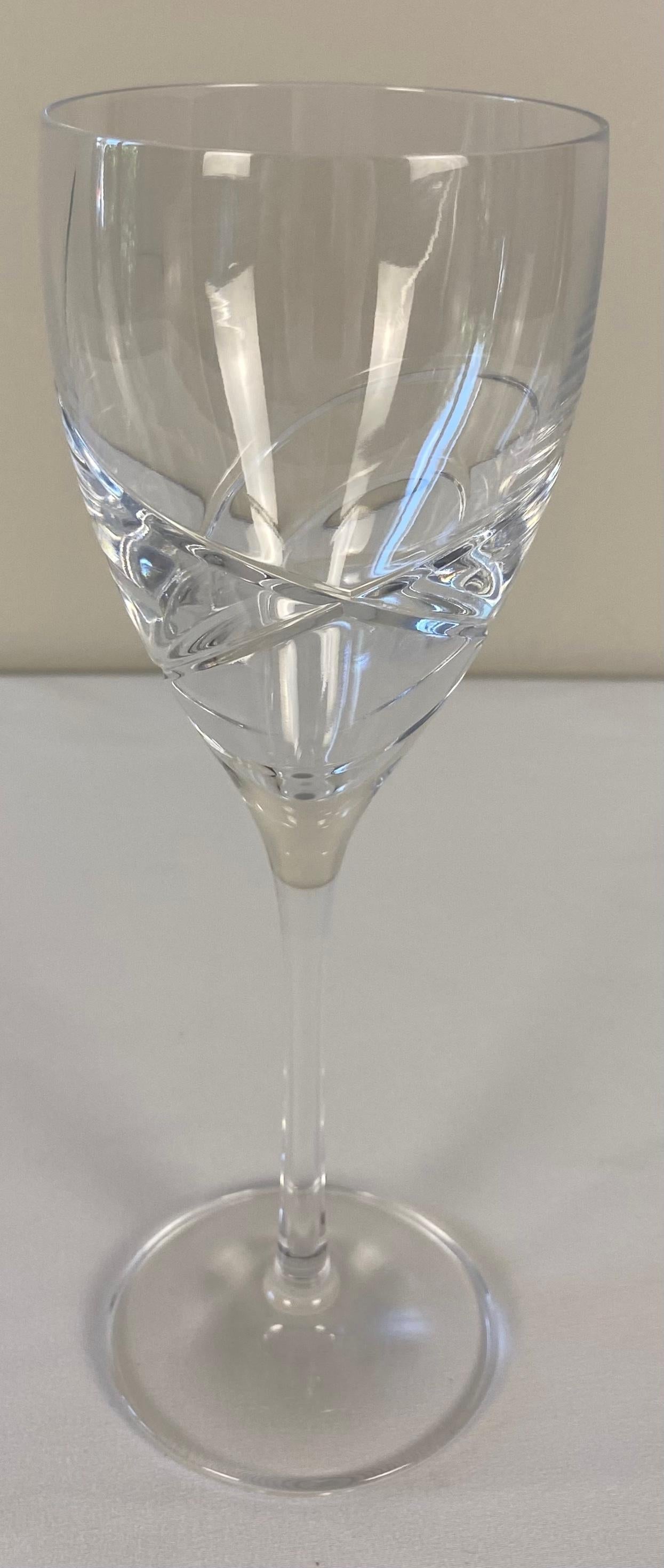 Set of 12 Cut Crystal Wine Glasses by Lenox — detail 4