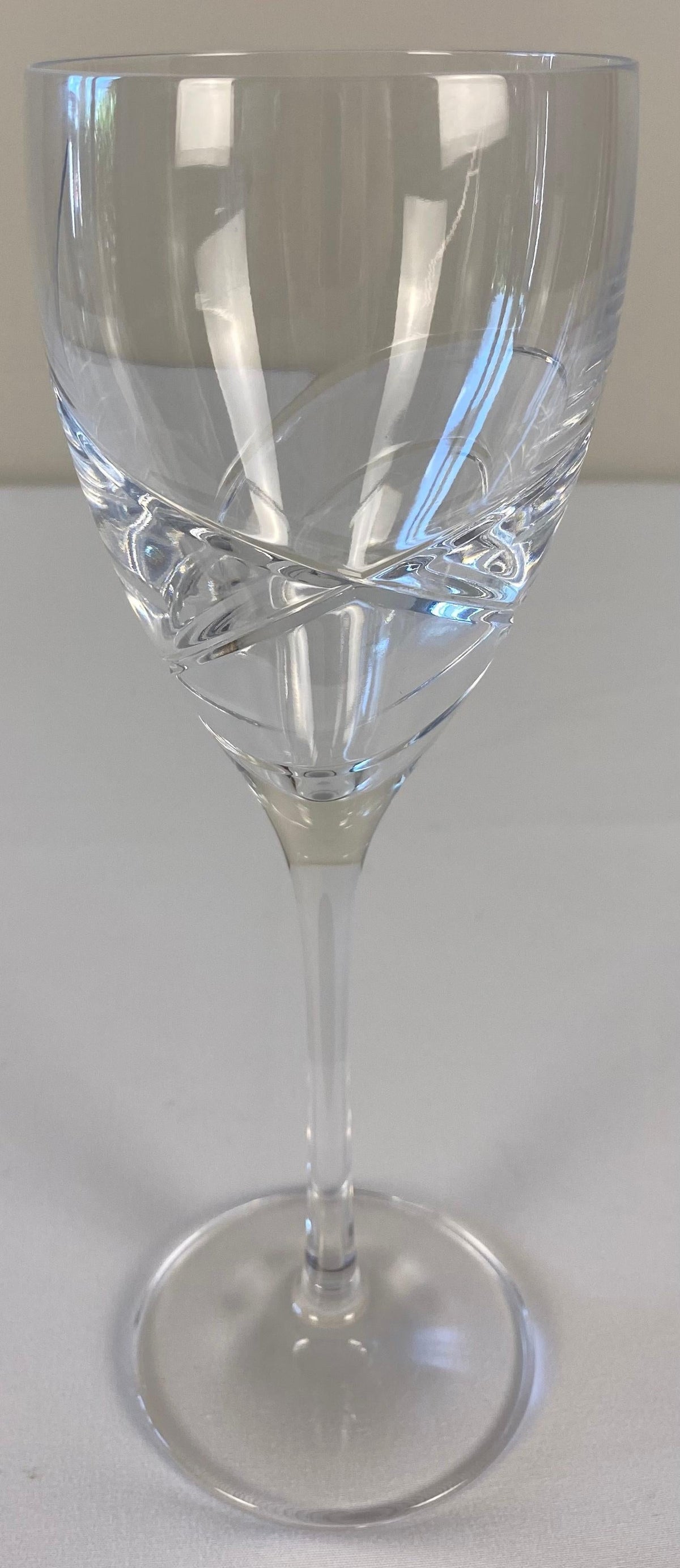 Set of 12 Cut Crystal Wine Glasses by Lenox — detail 5
