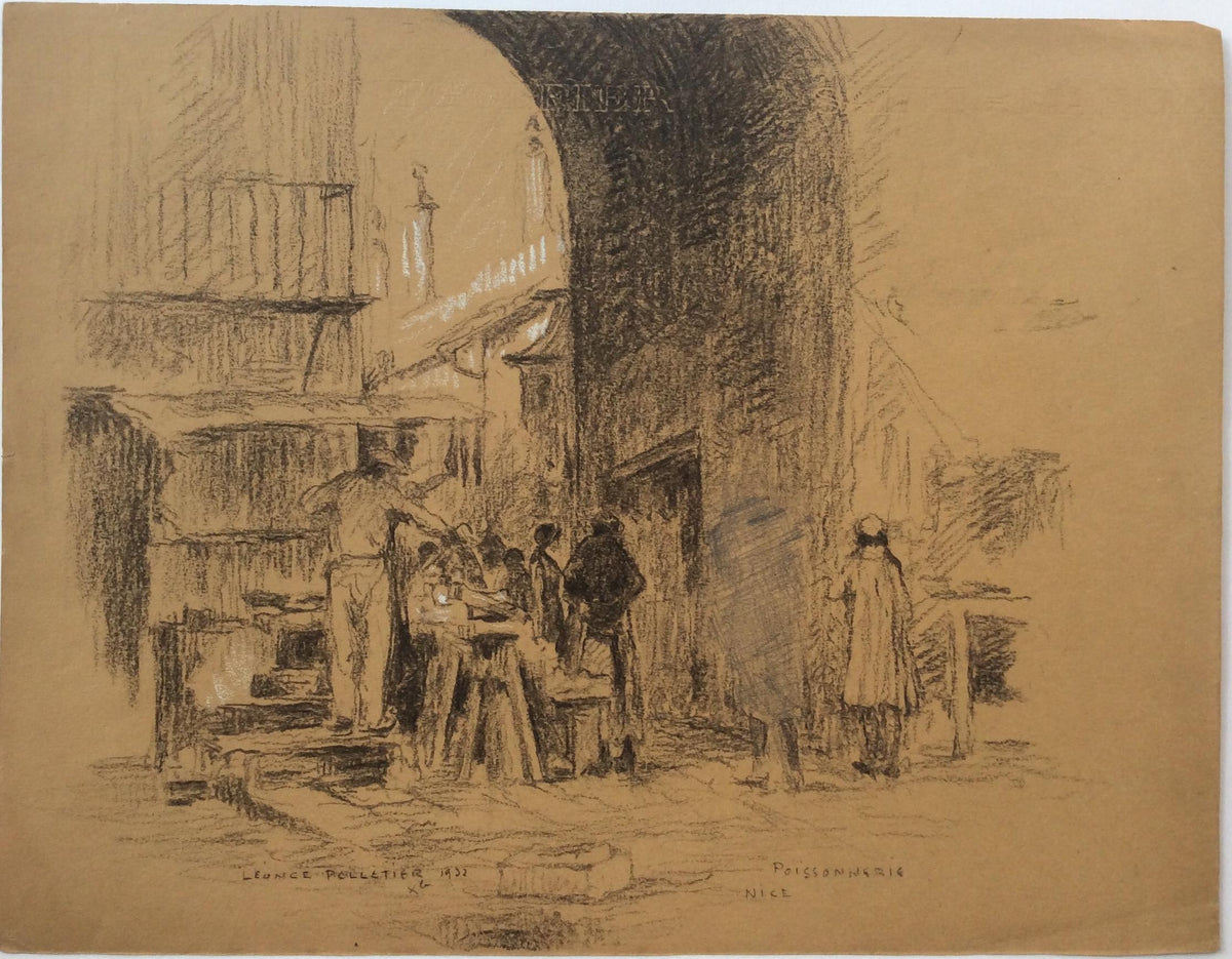 Original Drawing by Leonce Pelletier Dated 1932 — detail 3
