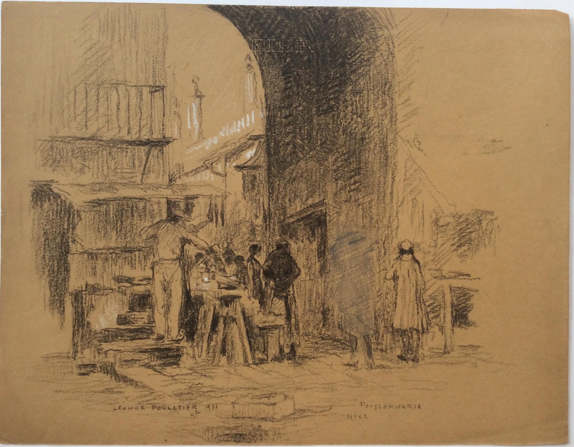 Original Drawing by Leonce Pelletier Dated 1932 — detail 3