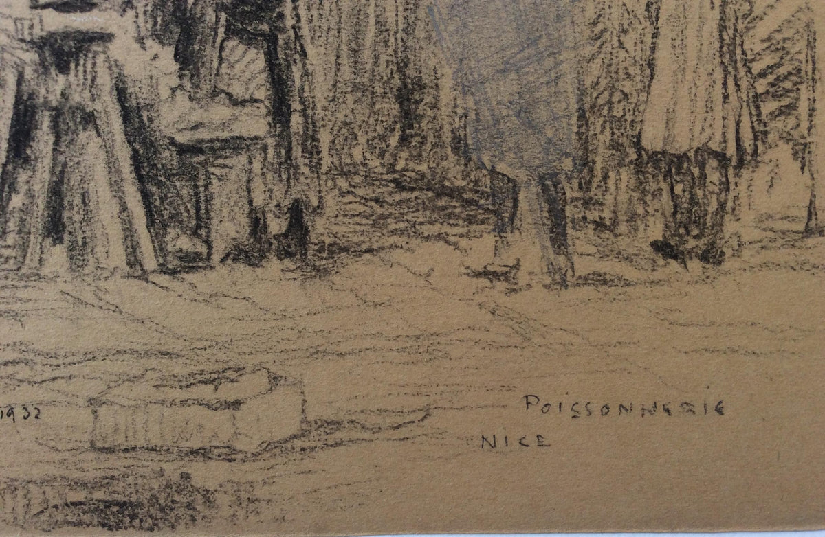 Original Drawing by Leonce Pelletier Dated 1932 — detail 2