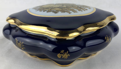 Limoges Porcelain Lidded Candy Dish Trinket or Jewelry Box French — detail 3