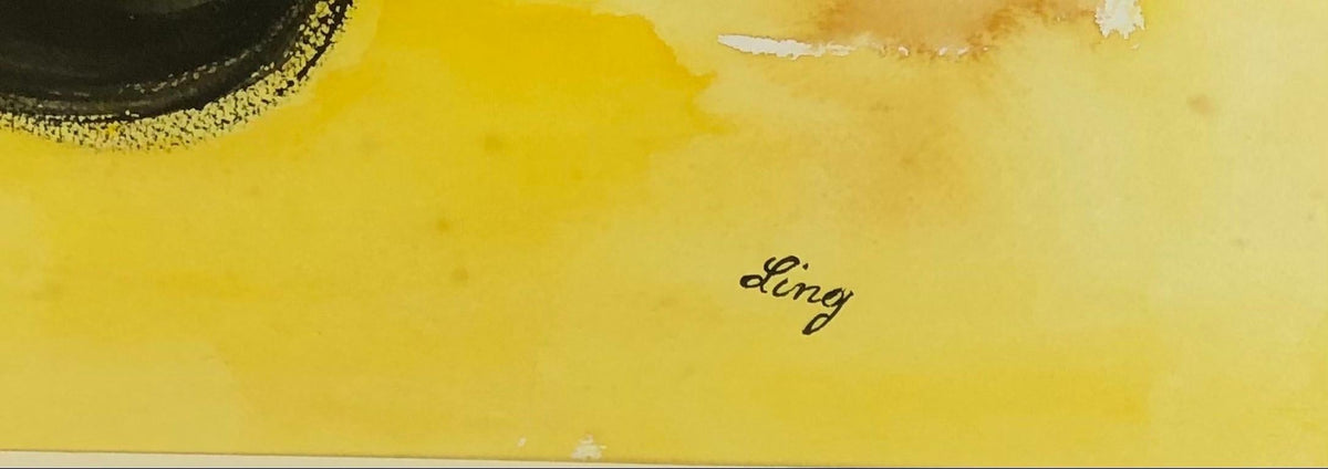 Modern Abstract Composition Signed Ling — detail 5