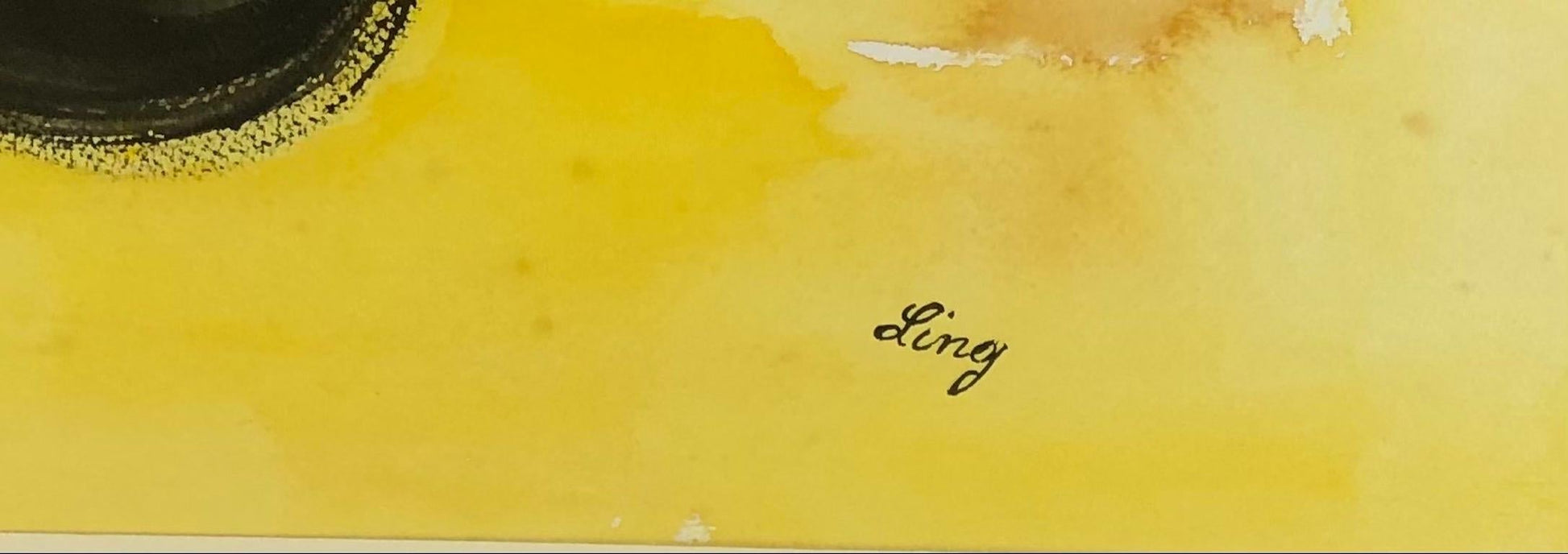 Modern Abstract Composition Signed Ling — detail 5