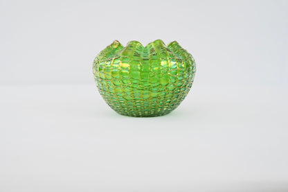Loetz Art Nouveau Jugendstil Art Glass Bowl — detail 6