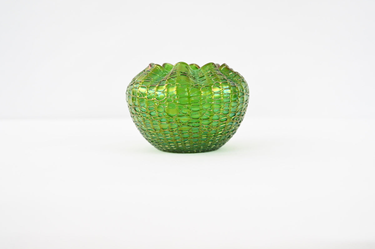 Loetz Art Nouveau Jugendstil Art Glass Bowl — detail 10