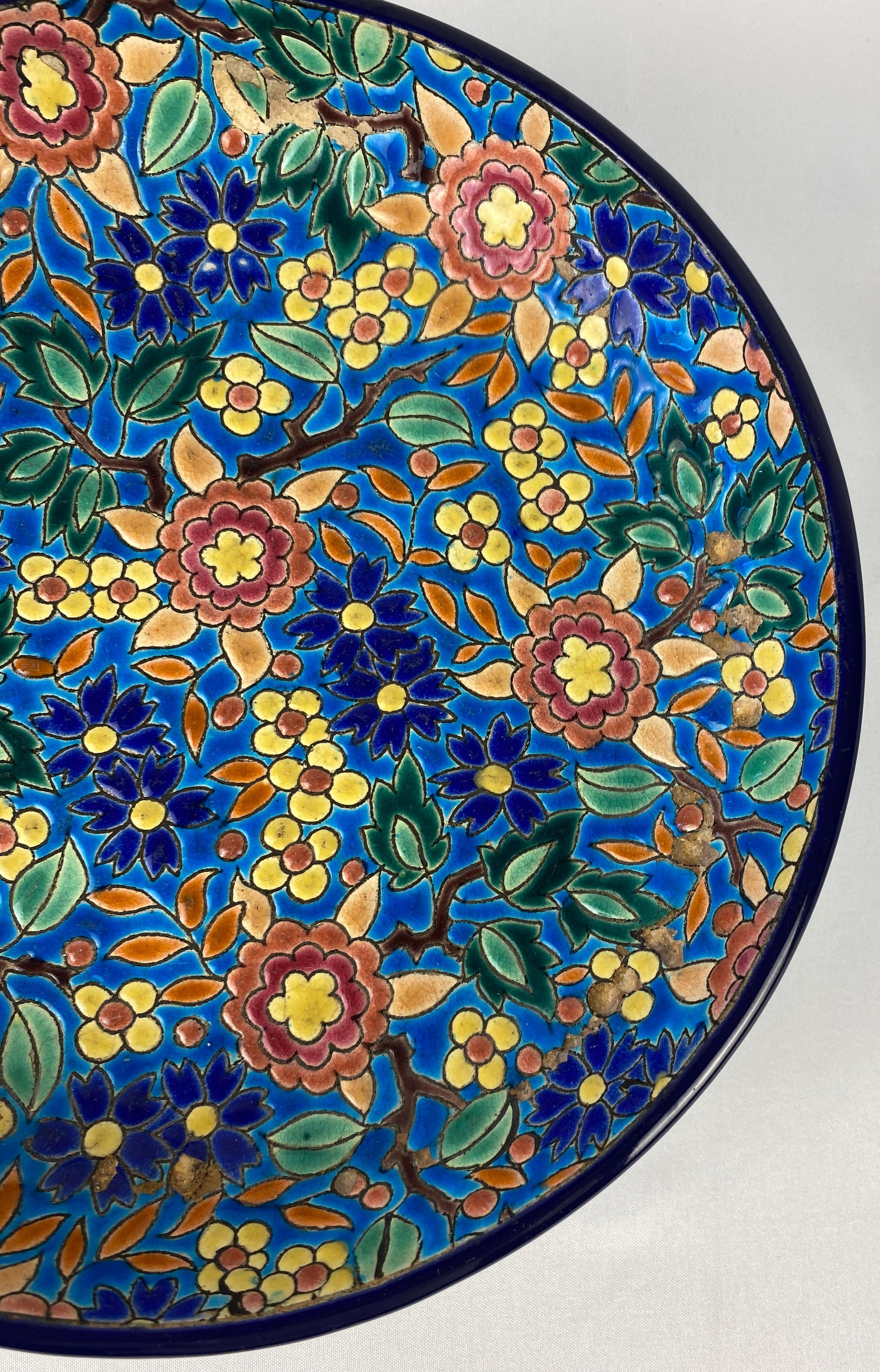 Longwy French Art Deco Ceramic Bowl — detail 5