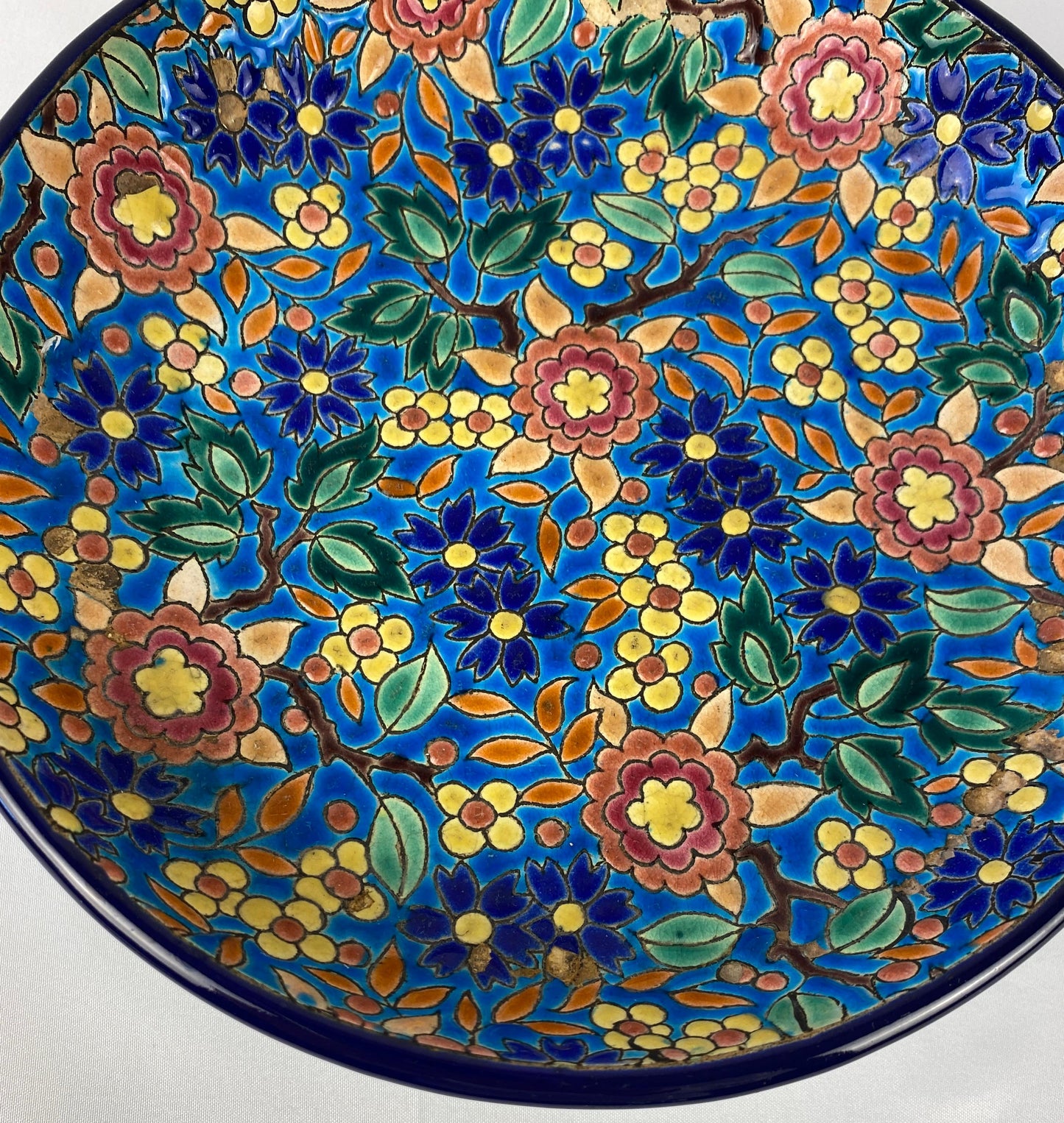 Longwy French Art Deco Ceramic Bowl — detail 7