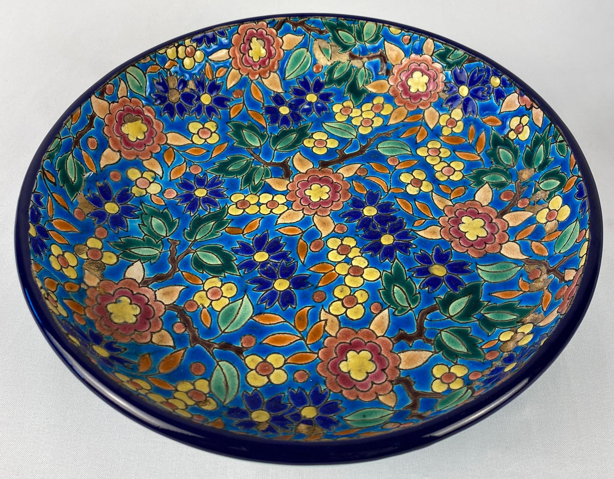 Longwy French Art Deco Ceramic Bowl — detail 8
