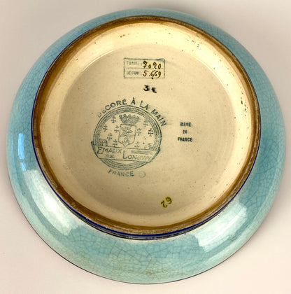 Longwy French Art Deco Ceramic Bowl — detail 2