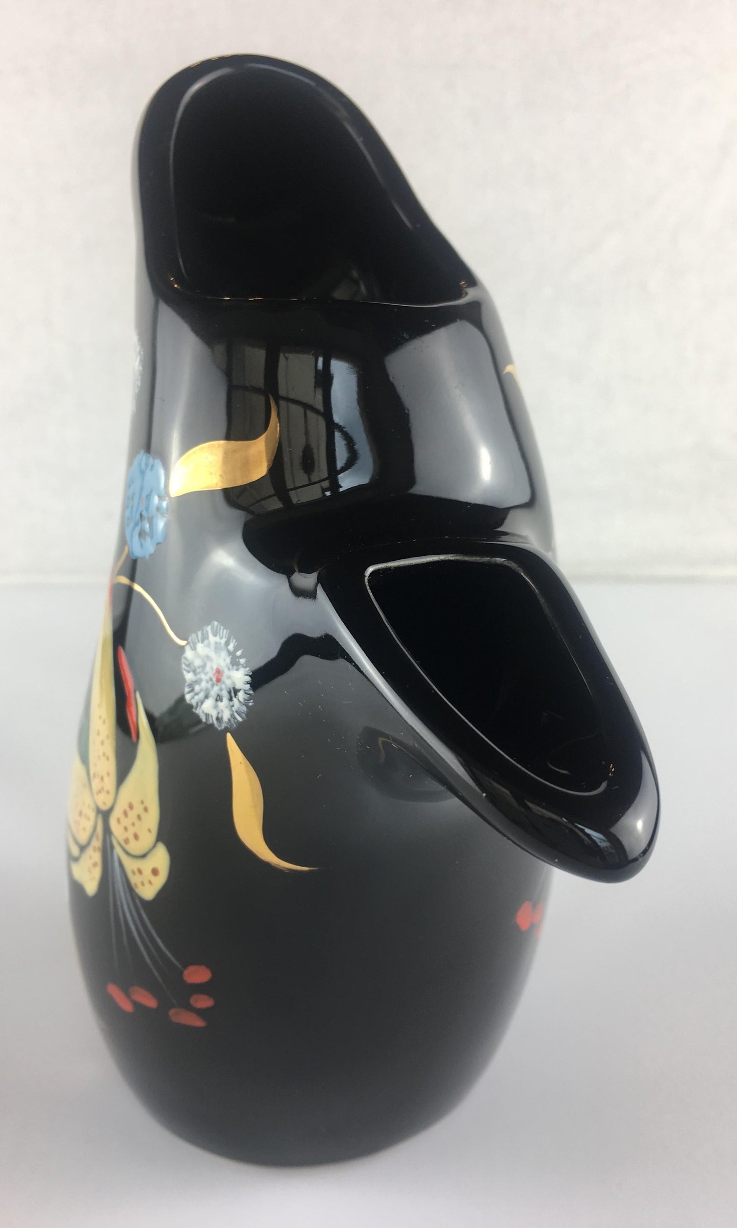 French Midcentury Glazed Pitcher Vase by Longwy circa 1950s — detail 4